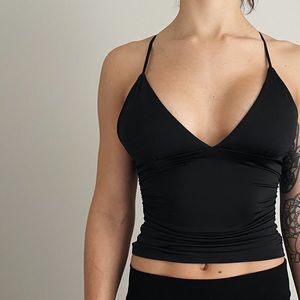 NWT | Ruched Tank Top - Forever 21 - Black | Small